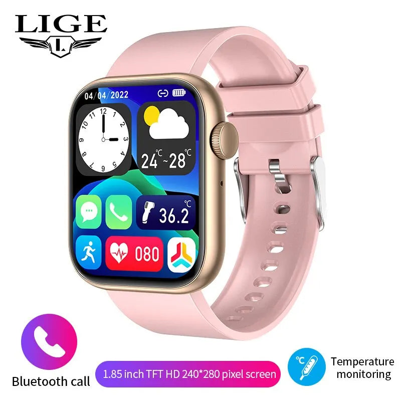 LIGE Women’s Smartwatch – Waterproof Fitness Tracker with Bluetooth Call, Full Touch HD Screen, Elegant Sports Watch for Ladies