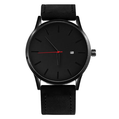 Fashion Men’s Leather Quartz Watch – Casual Sports Wristwatch for Men