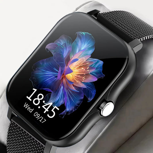 Smartwatch for Men & Women – Full Touch Screen Sports Watch | Fitness Tracker, Bluetooth Call, Digital Wristwatch