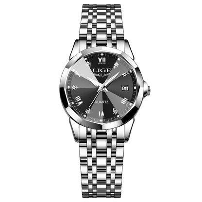 LIGE Women’s Creative Fashion Bracelet Watch – Sports Waterproof Quartz Wristwatch for Women | Relógio Feminino