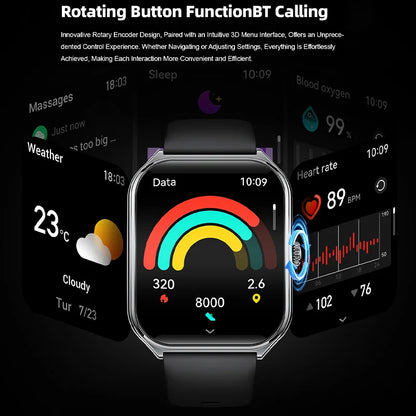 New Ultra-Thin Smartwatch 1.96” AMOLED HD Display | Always-On Time, Call Reminder, Compatible with Huawei – for Men & Women