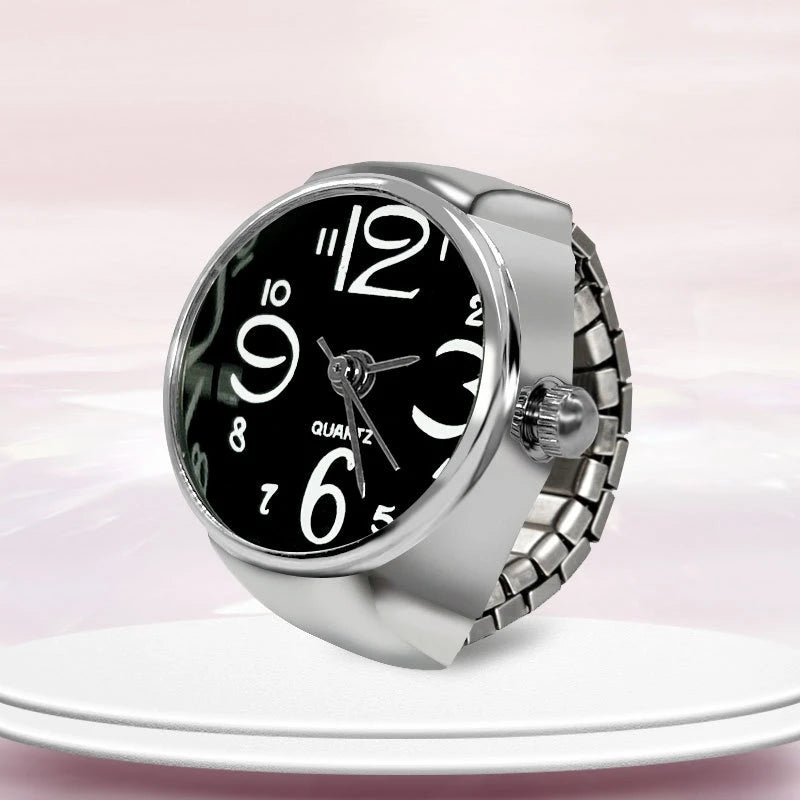 Unisex Creative Ring Watch – Stylish Finger Jewelry for Couples
