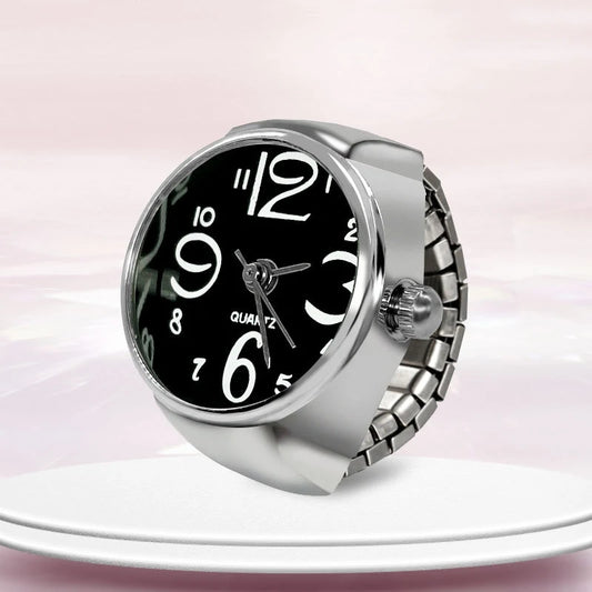 Unisex Creative Ring Watch – Stylish Finger Jewelry for Couples