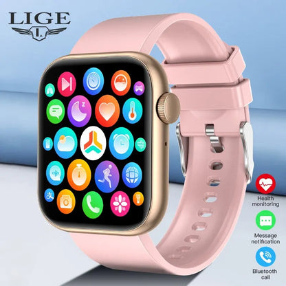LIGE Women’s Smartwatch – Waterproof Fitness Tracker with Bluetooth Call, Full Touch HD Screen, Elegant Sports Watch for Ladies