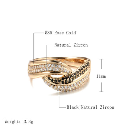 Luxury 18K Rose Gold Wedding Ring for Women – Elegant Real Gold Fine Jewelry Gift