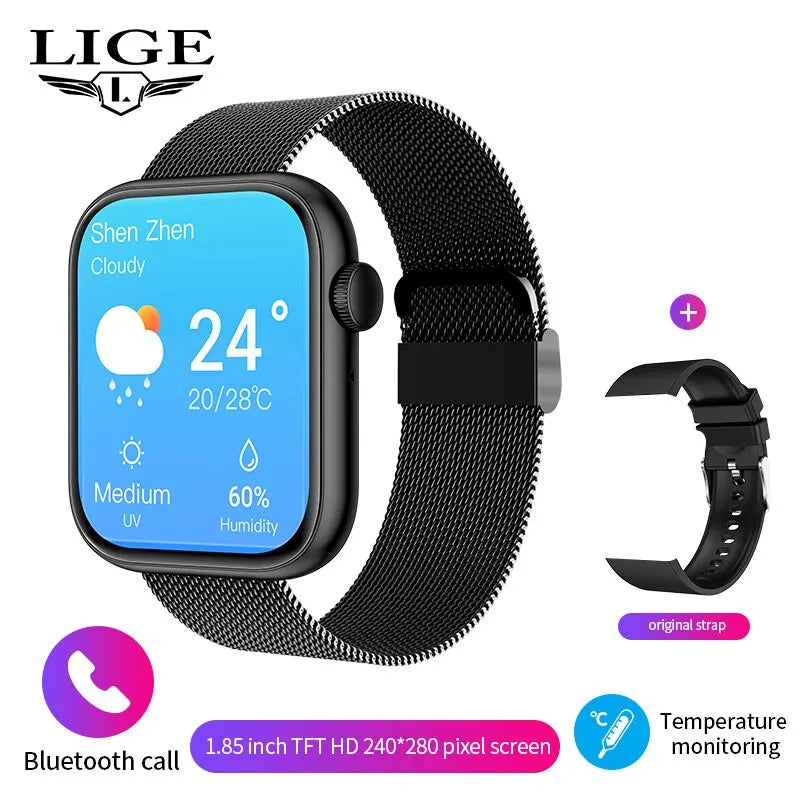 LIGE Women’s Smartwatch – Waterproof Fitness Tracker with Bluetooth Call, Full Touch HD Screen, Elegant Sports Watch for Ladies