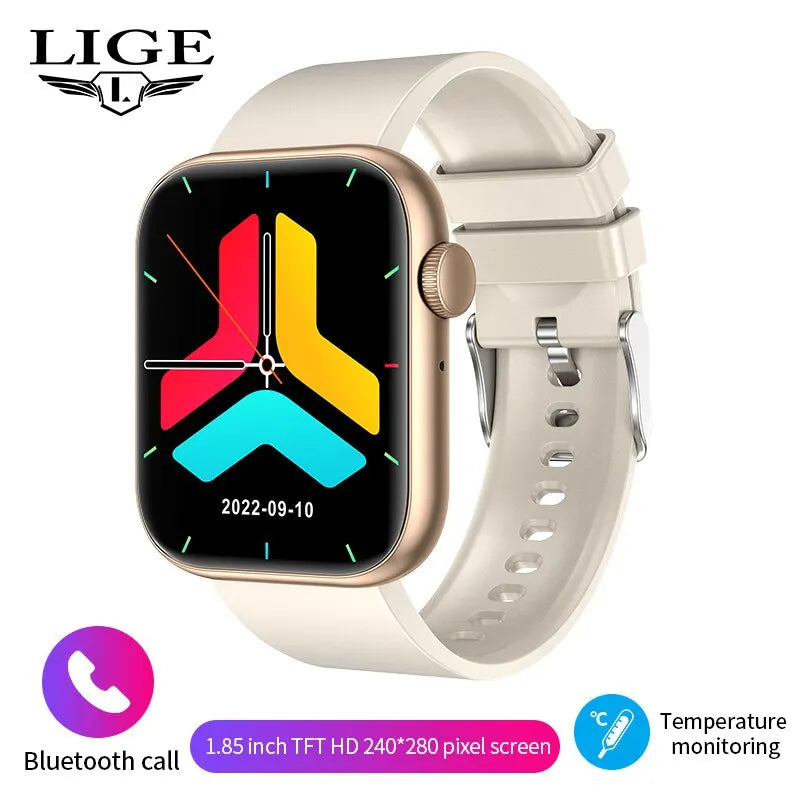 LIGE Women’s Smartwatch – Waterproof Fitness Tracker with Bluetooth Call, Full Touch HD Screen, Elegant Sports Watch for Ladies
